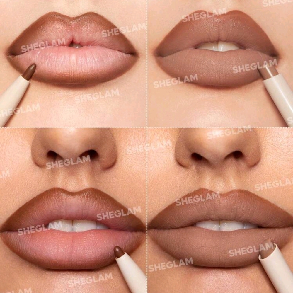 Glam Brown Lip Liner Duo for Precise Definition